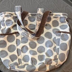 Thirty-One Blue and Brown Tote Bag